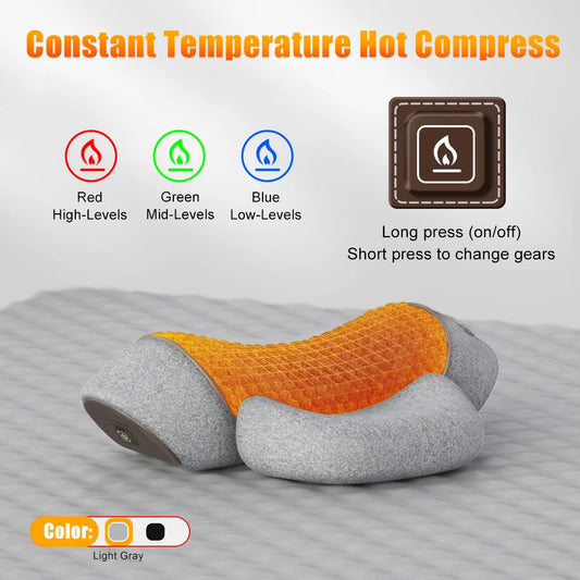 Rejuvenate Your Neck with the Ultimate Electric Neck Massager: Hot Compress, Vibration, and Cervical Support for Total Relaxation