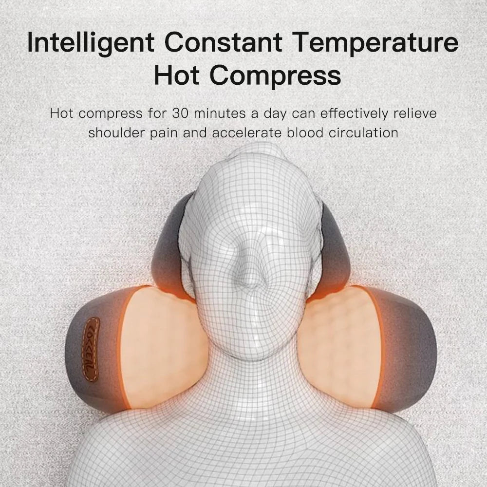 Rejuvenate Your Neck with the Ultimate Electric Neck Massager: Hot Compress, Vibration, and Cervical Support for Total Relaxation