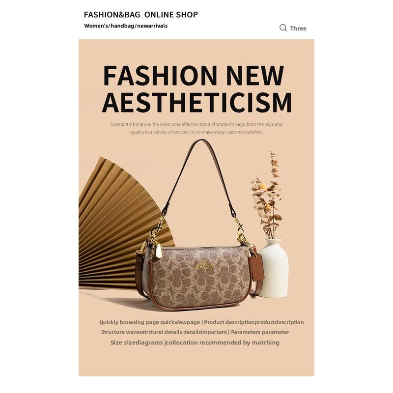 Chic Floral Underarm Bag - Luxurious PU Leather Shoulder Purse & Versatile Crossbody for the Stylish Woman – Perfect for Parties and Gifting for Halloween & Christmas